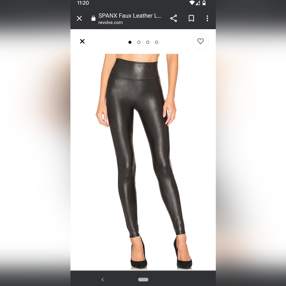 Spanx faux leather leggings